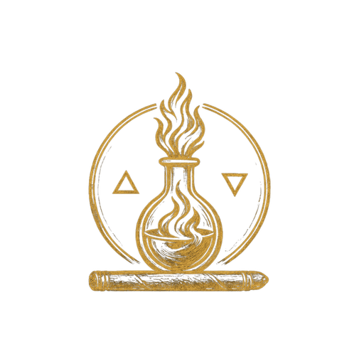 Ash & Alchemy logo - nautical alchemy themed speakeasy and cigar lounge